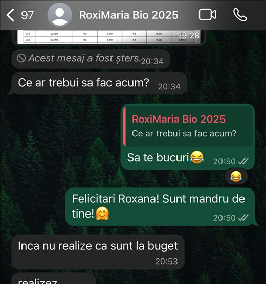 Mesaj de la un elev care a intrat la Medicină