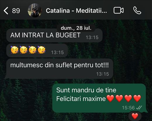 Mesaj de la un elev care a intrat la Medicină