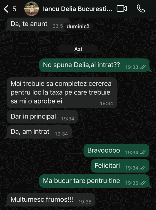 Mesaj de la un elev care a intrat la Medicină