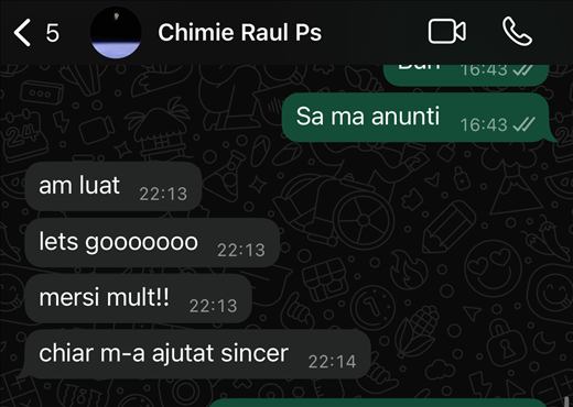 Mesaj de la un elev care a intrat la Medicină